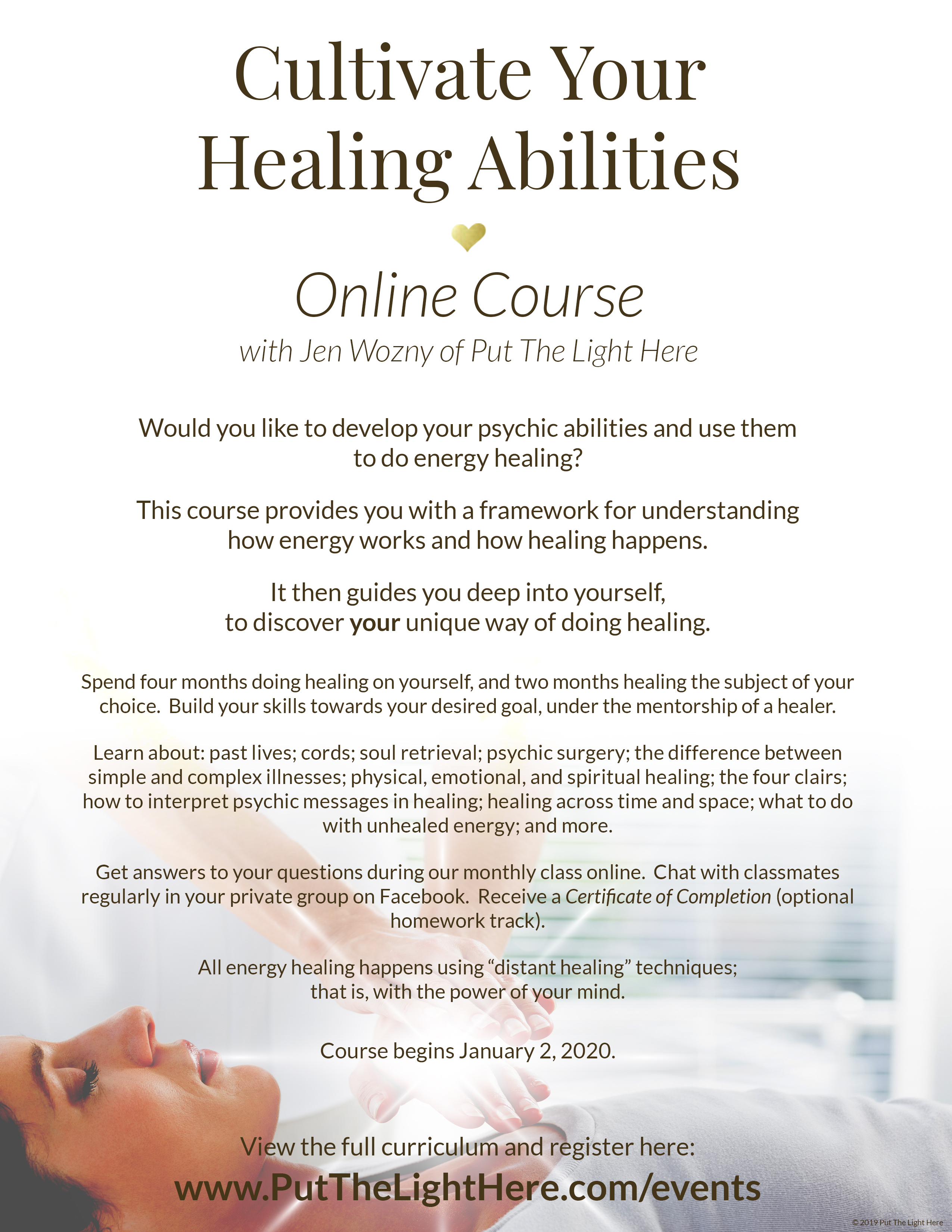 healing course, energy healing, reiki course, shamanism course, remote healing